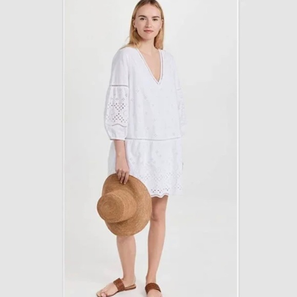 Chemisier Club Monaco Femme - Col Rond Brodé - Gris - Taille XS - Occasion